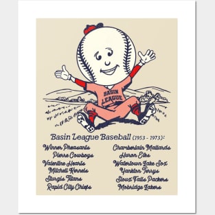 Defunct Basin League South Dakota Minor Baseball Posters and Art